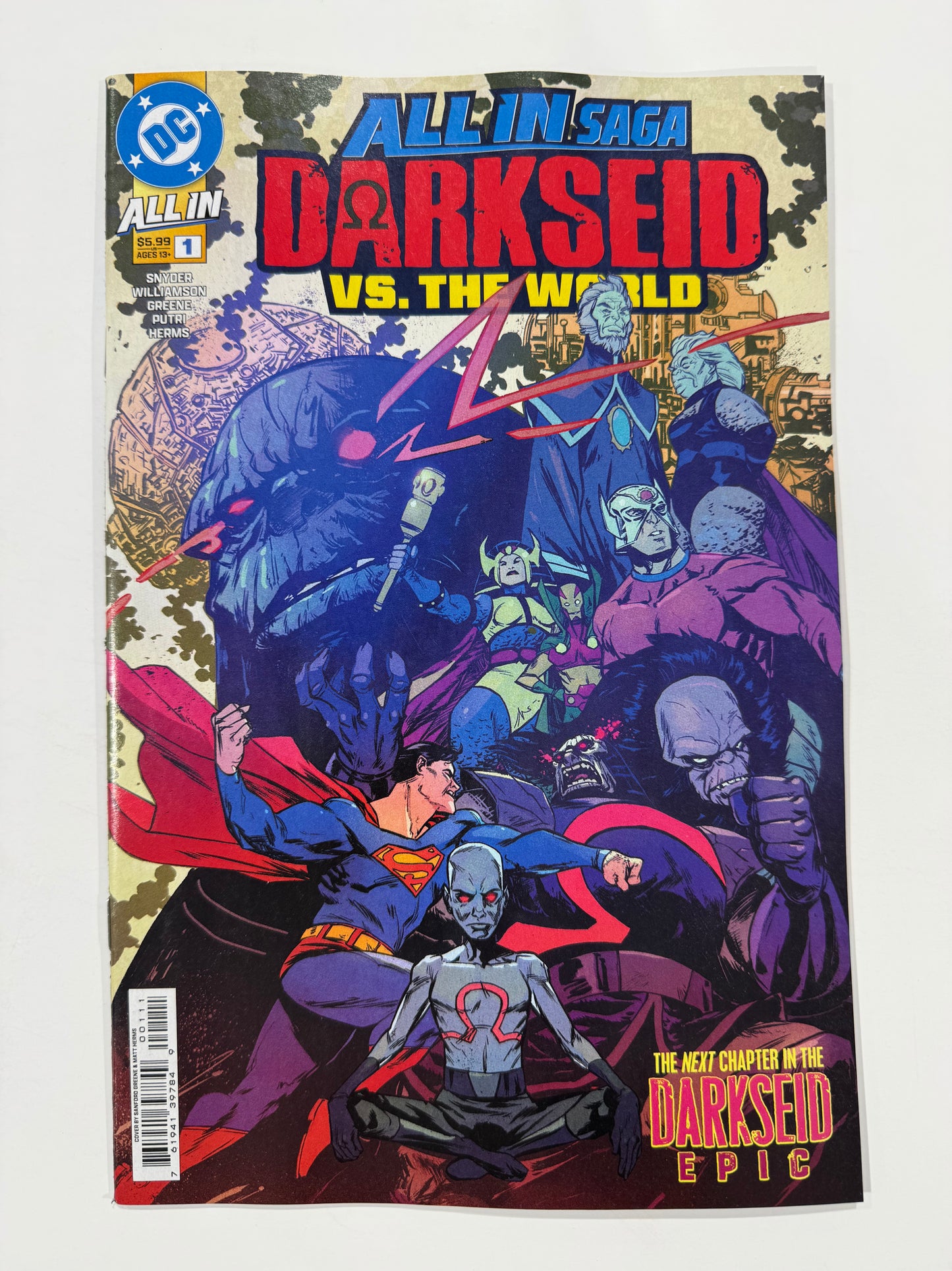 DC ALL IN SAGA: DARKSEID VS. THE WORLD #1 NM