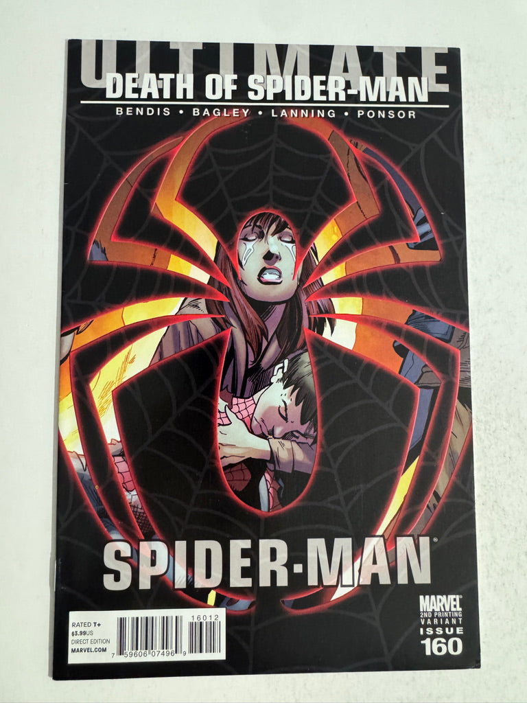 ULTIMATE SPIDER-MAN #160 VF/NM 2nd Print Mark Bagley Variant
