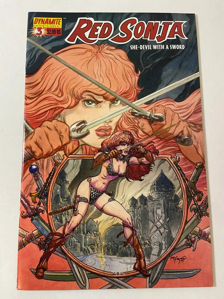 RED SONJA #3 VF/NM Mike Kaluta C Variant (Dynamite)