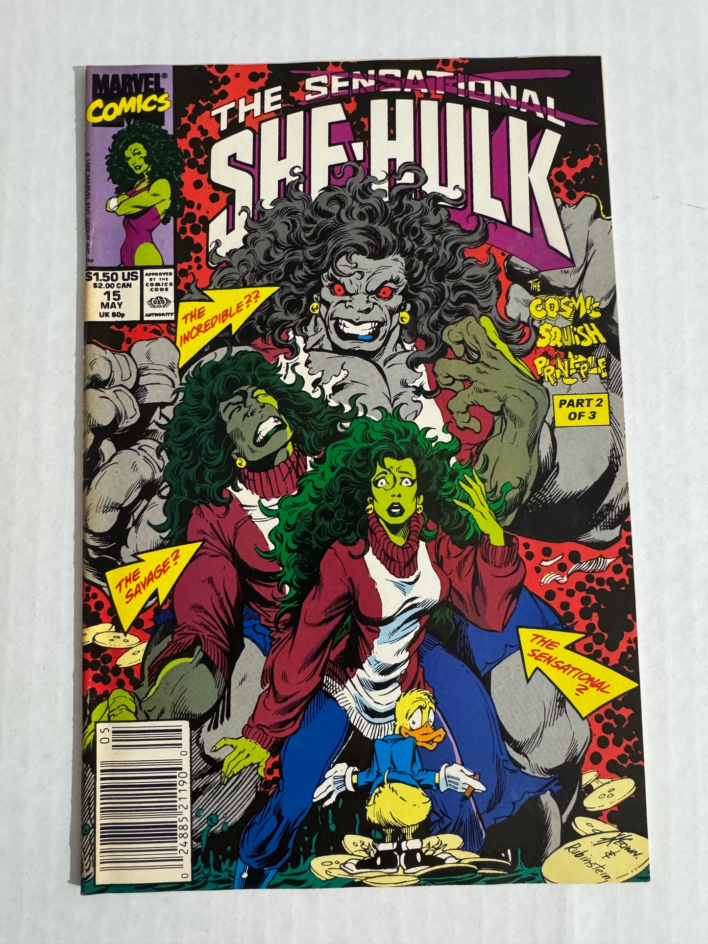 SENSATIONAL SHE-HULK #15 FN/VF Dale Keown Cover