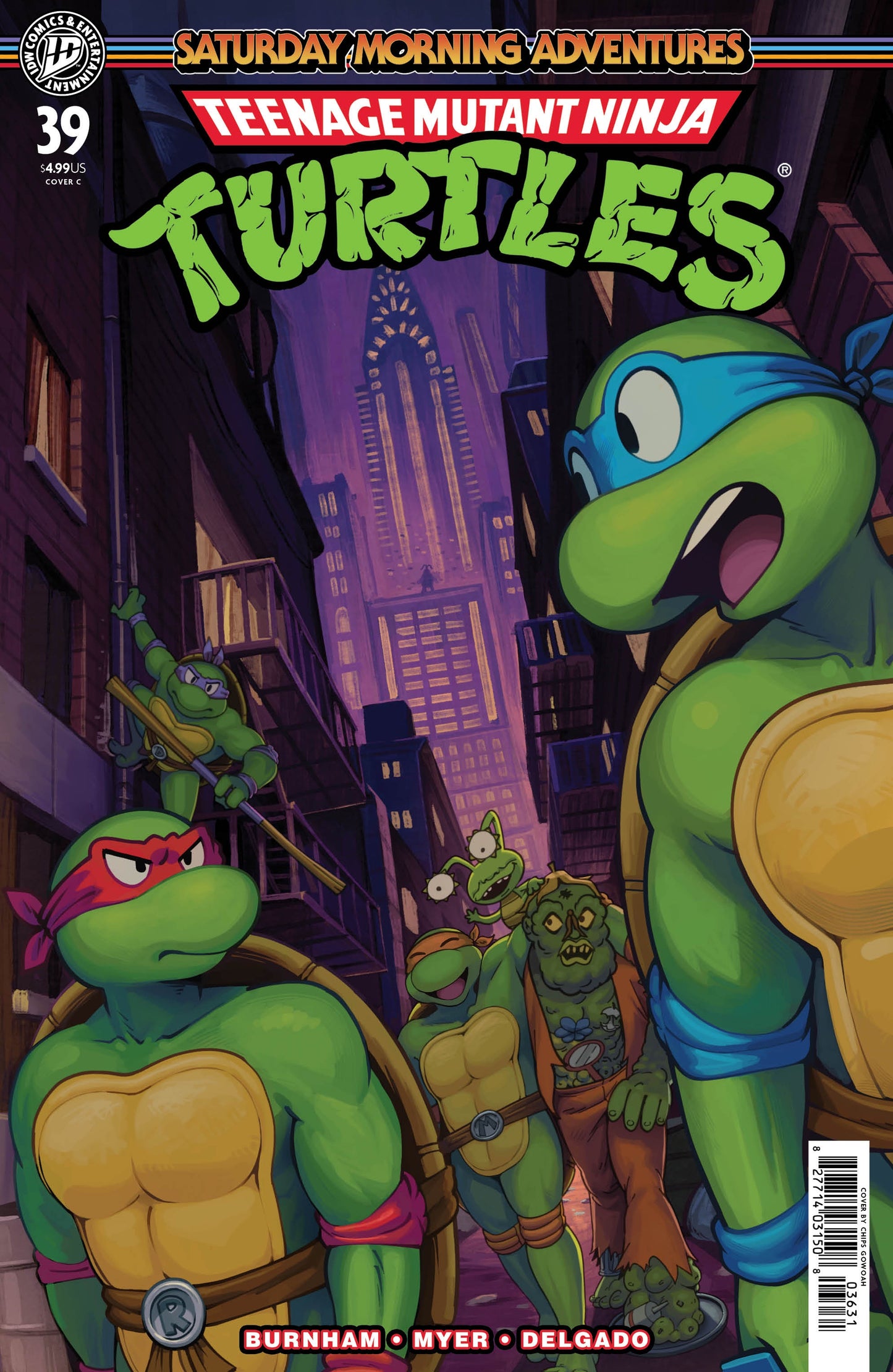 PRE-SALE: Teenage Mutant Ninja Turtles: Saturday Morning Adventures #39 Variant C (GoWOAH)