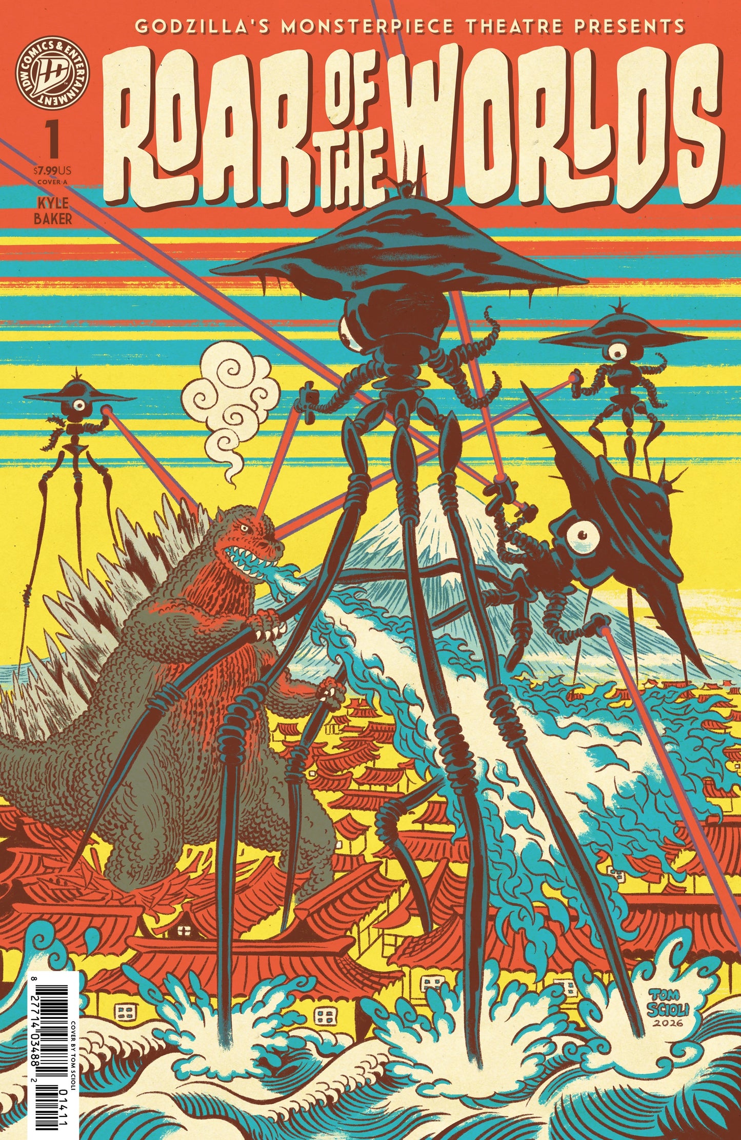 PRE-SALE: Godzilla's Monsterpiece Theatre Presents: Roar of the Worlds Cover A (Scioli)