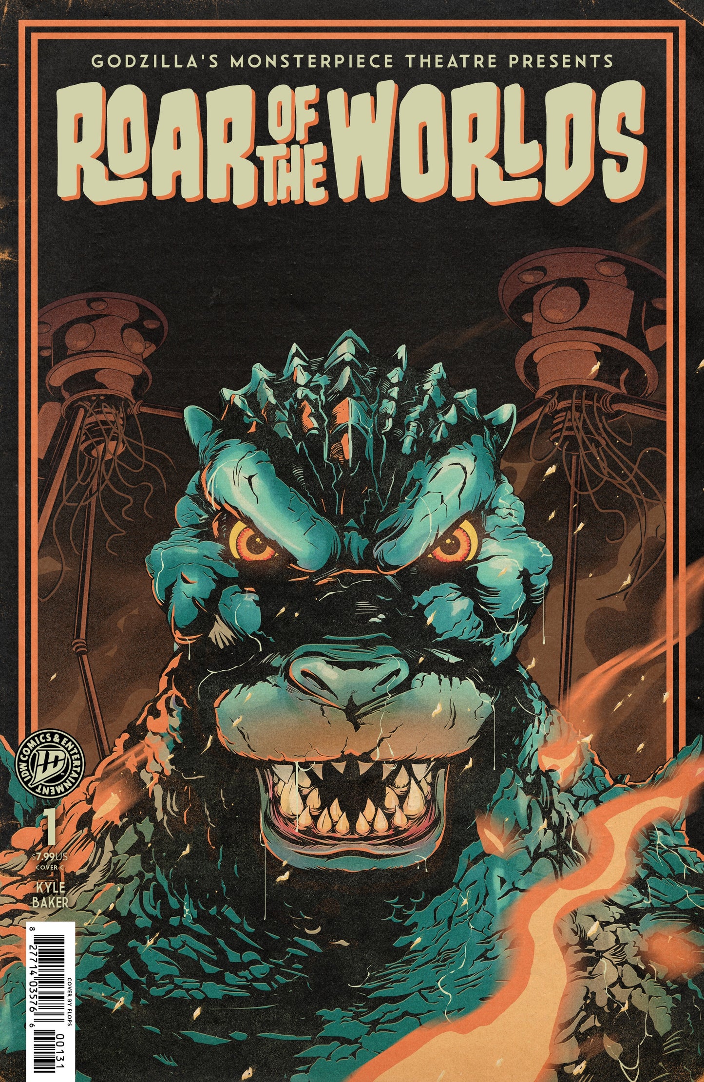 PRE-SALE: Godzilla's Monsterpiece Theatre Presents: Roar of the Worlds Variant C (Flops!)