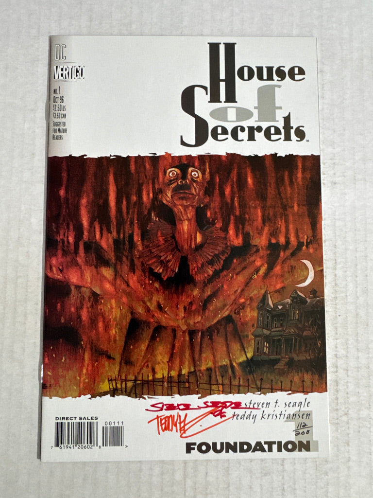 HOUSE OF SECRETS #1 Vol 2 NM- SIGNED by Teddy Kristiansen & Steven T Seagle
