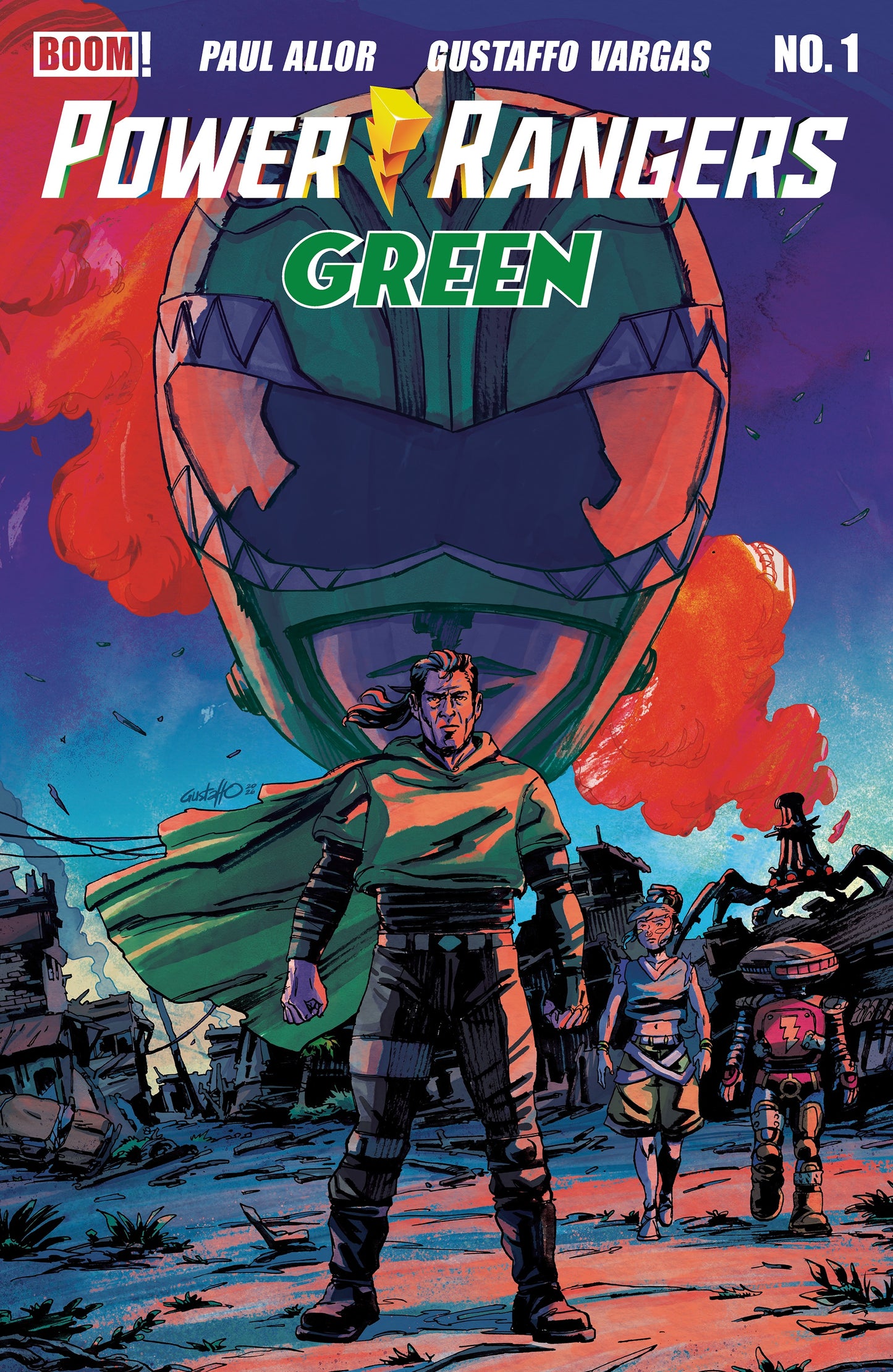 PRE-SALE: Power Rangers Green #1 B Variant (Dressed, Vargas)
