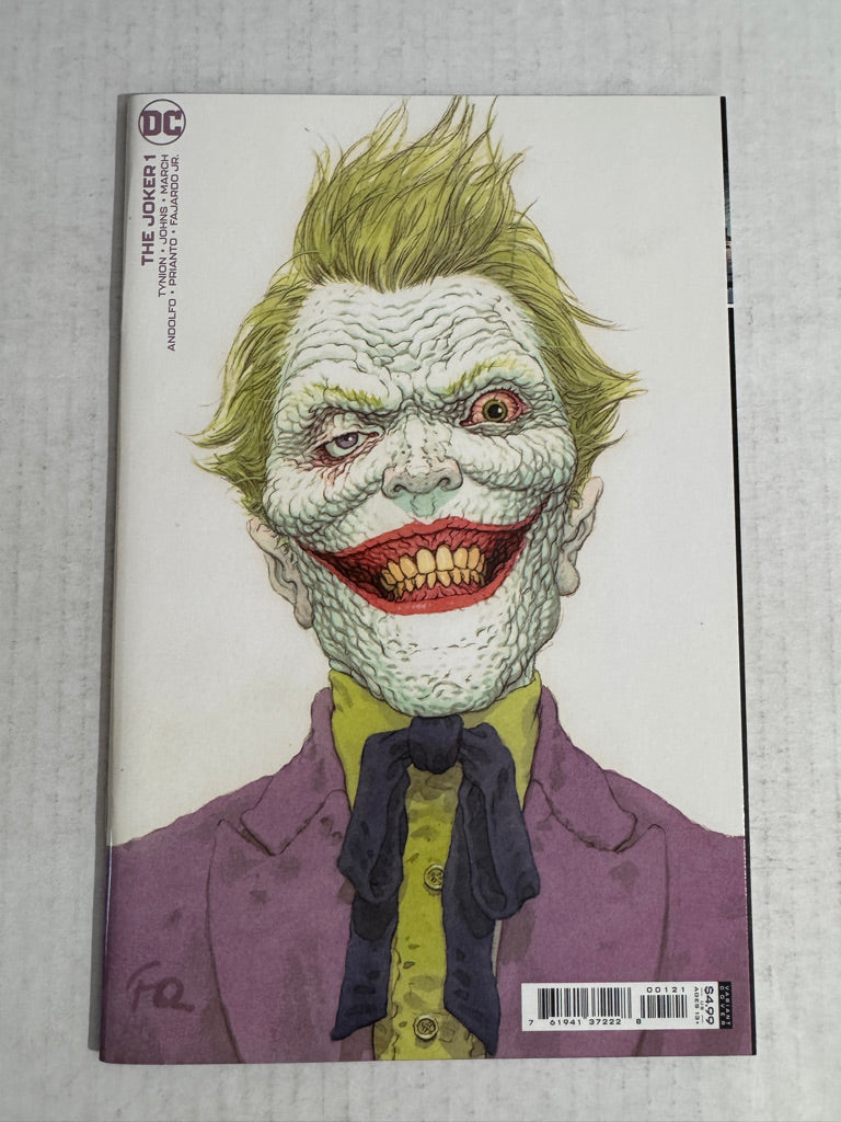 JOKER #1 Vol 2 NM Frank Quitely Variant