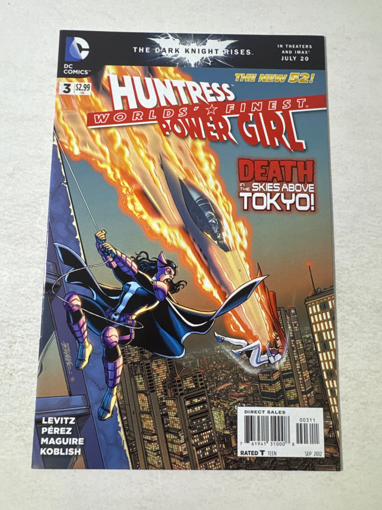 HUNTRESS POWER GIRL WORLD'S FINEST #3 NM- George Perez Cover