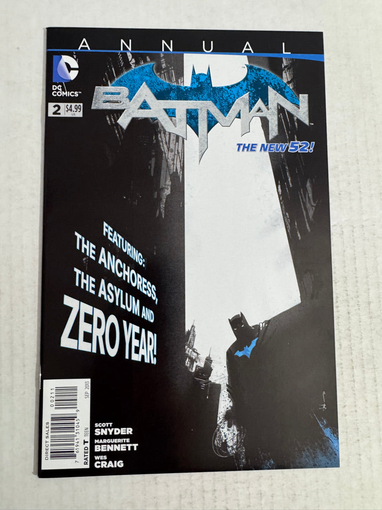 BATMAN ANNUAL #2 2013 NM Jock Cover