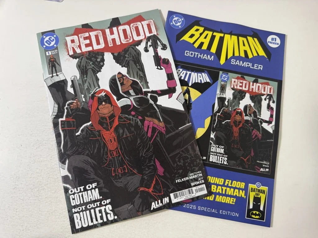 RED HOOD #1 NM W/ Gotham Sampler Preview RECALLED & CANCELLED