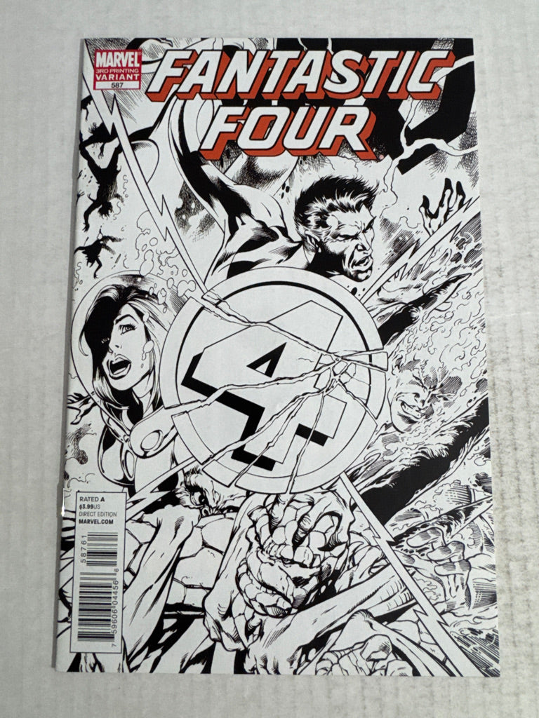 FANTASTIC FOUR #587 NM 3rd Print B/W Variant