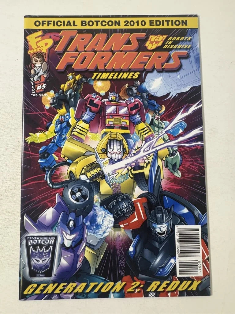 TRANSFORMERS Timelines #5 NM 2010 Botcon Exclusive Variant