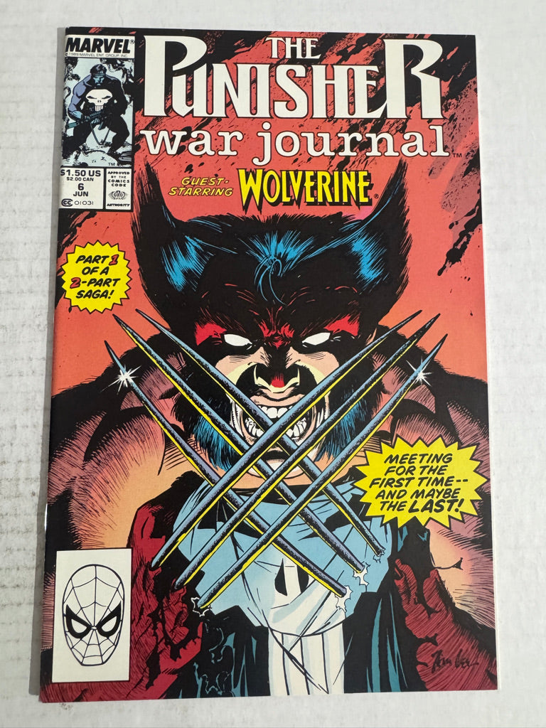 PUNISHER WAR JOURNAL #6 NM Jim Lee Cover