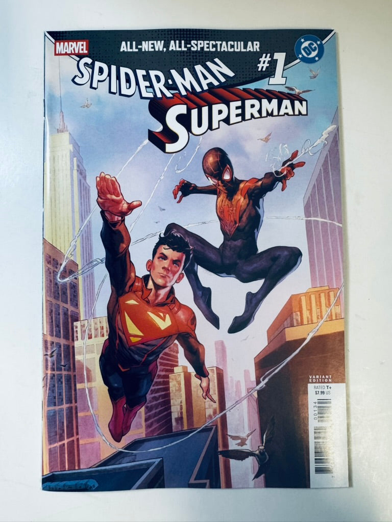 MARVEL / DC: SPIDER-MAN / SUPERMAN #1 NM 1:50 Jerome Opeña Variant