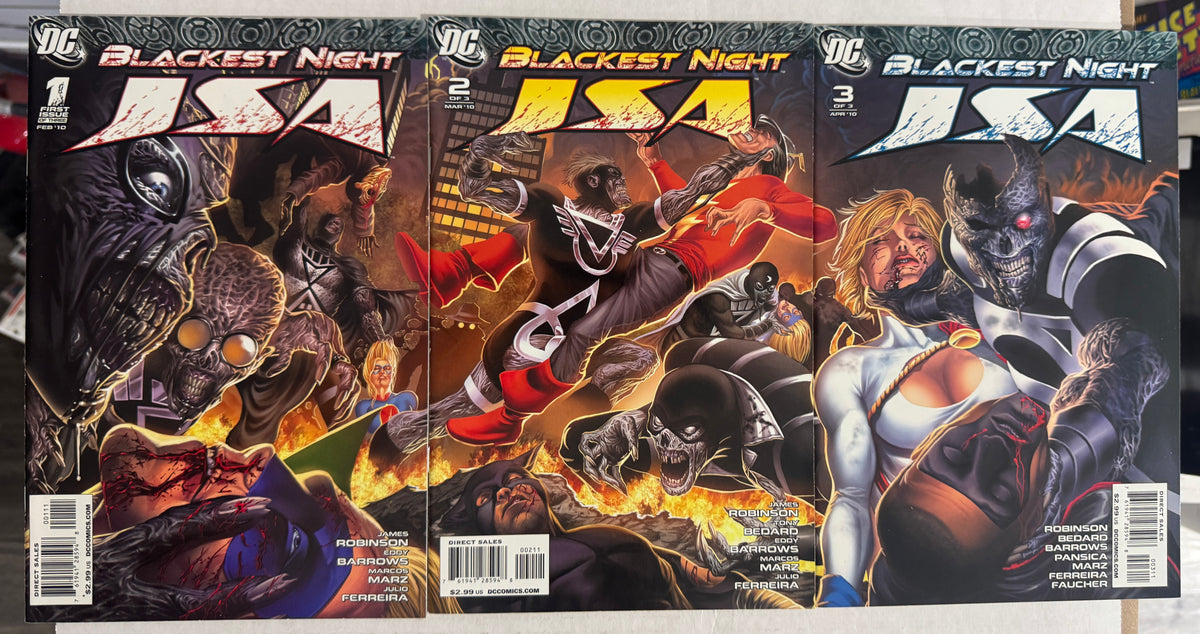 BLACKEST NIGHT JSA #1-3 NM- Connecting Cover SET