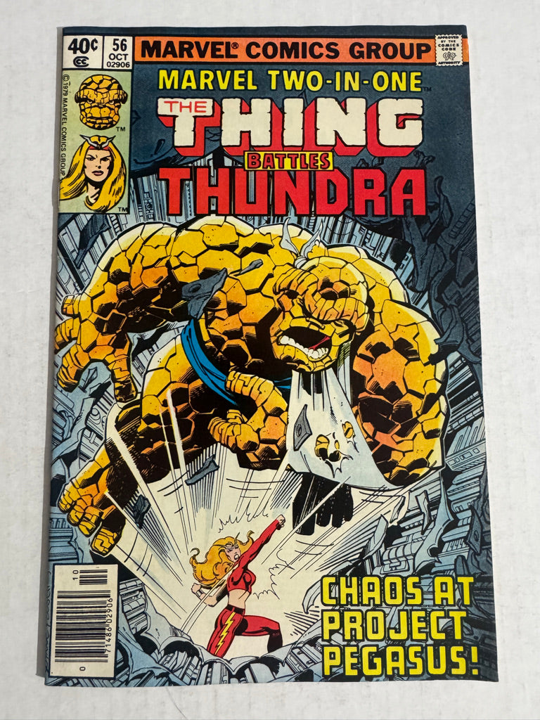 MARVEL TWO-IN-ONE #56 FN John Byrne Cover NEWSSTAND