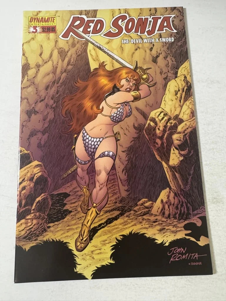 RED SONJA #3 NM John Romita Sr B Variant (Dynamite)