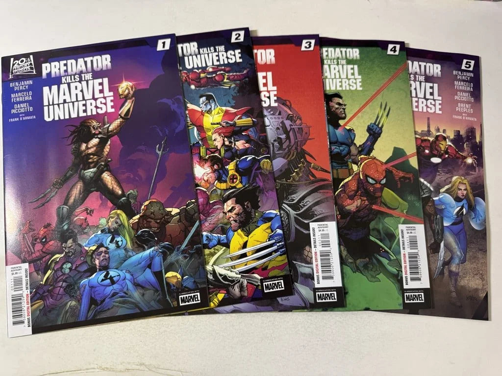 PREDATOR KILLS THE MARVEL UNIVERSE #1-5 NM Set