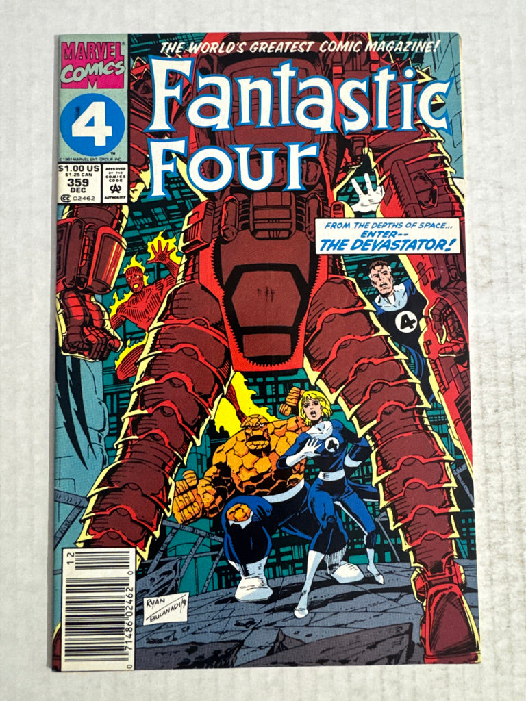 FANTASTIC FOUR #359 VF NEWSSTAND