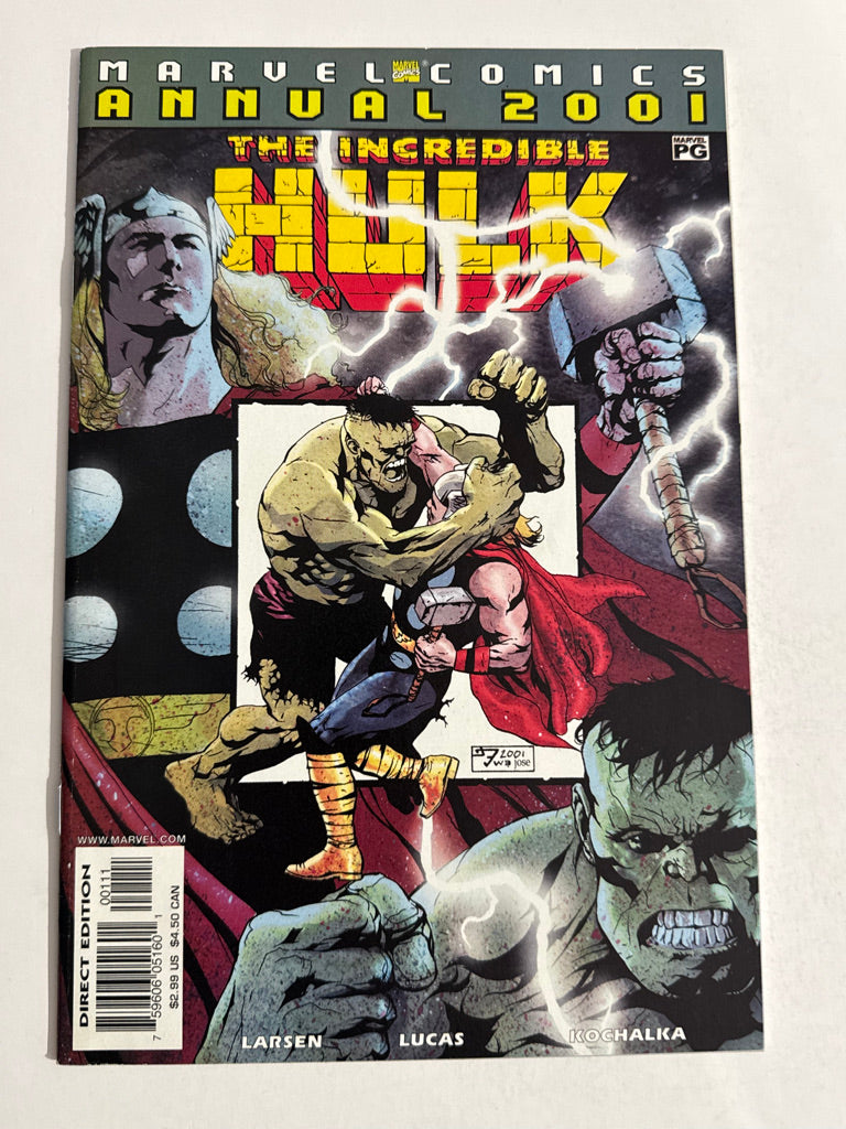 INCREDIBLE HULK ANNUAL 2001 VF/NM JH Williams III Cover