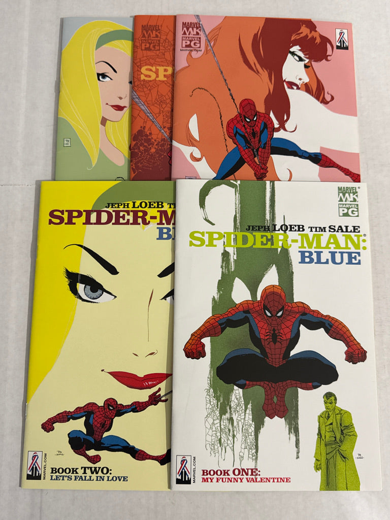 SPIDER-MAN BLUE #1-5 NM- Tim Sale Cover SET