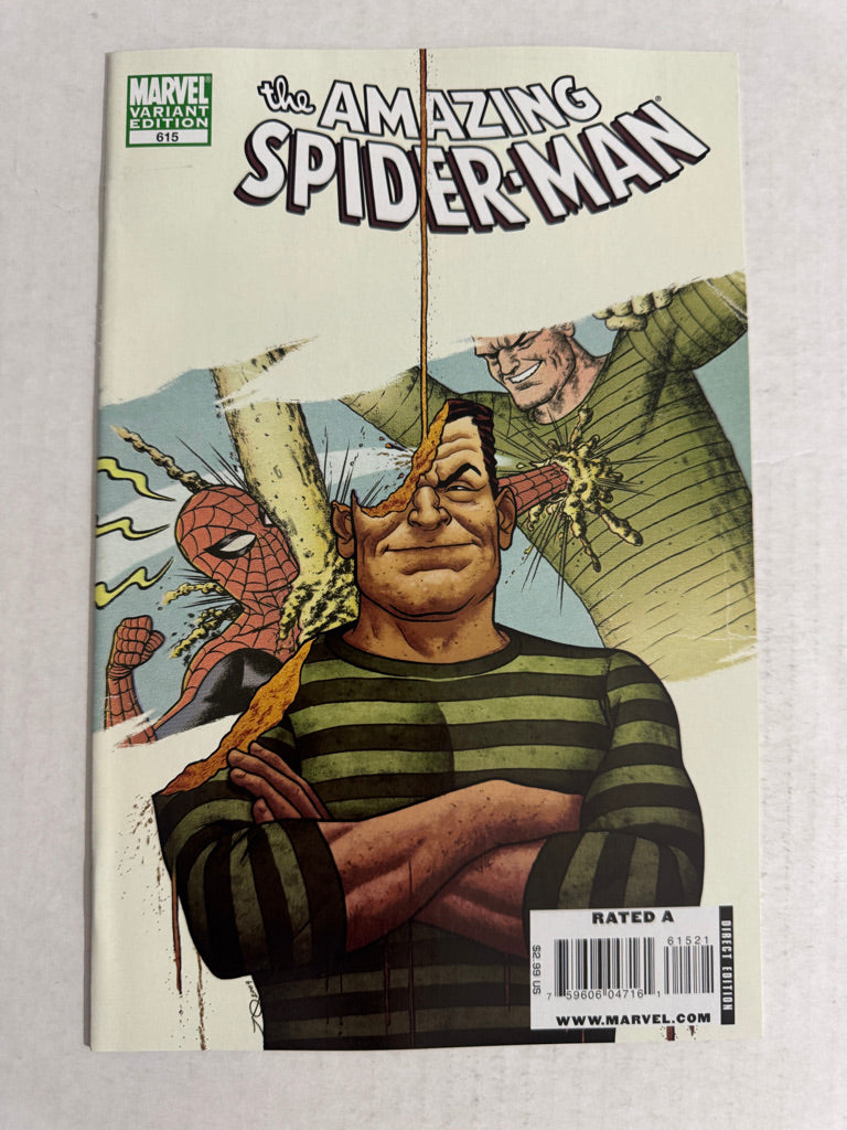 AMAZING SPIDER-MAN #615 NM 1:15 Quinones Sandman Variant