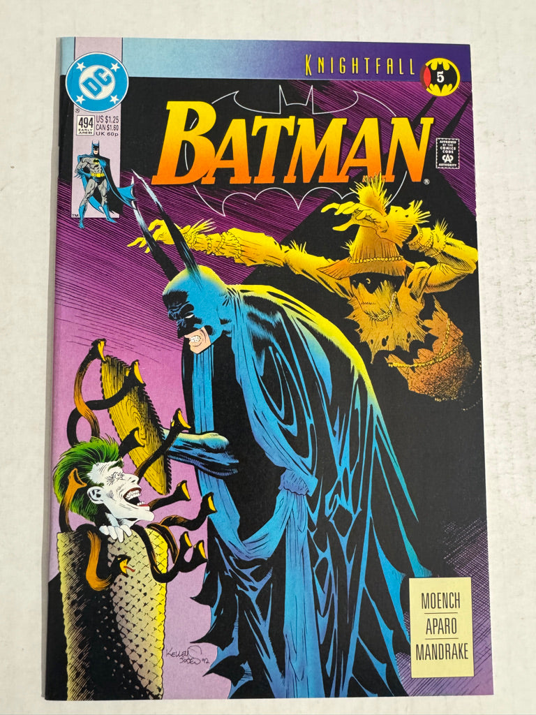 BATMAN #494 NM Kelley Jones Cover