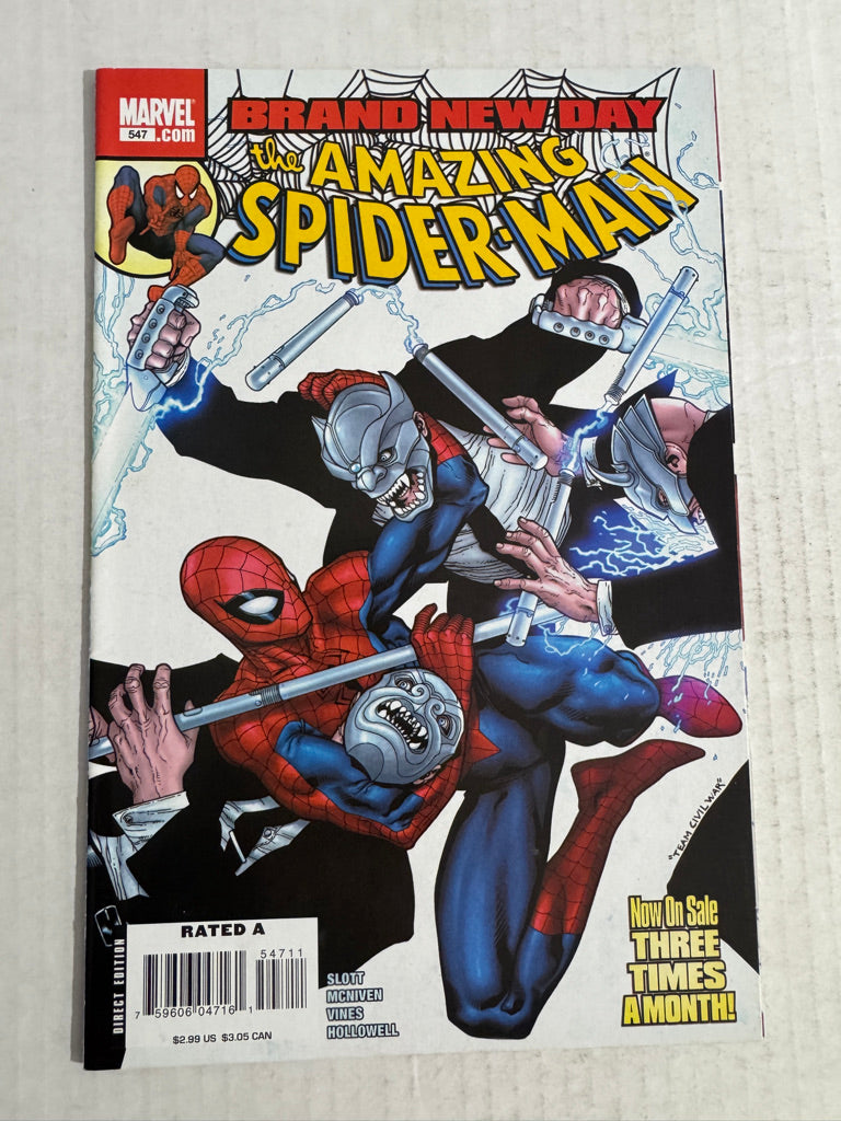 AMAZING SPIDER-MAN #547 NM- Steve McNiven Cover