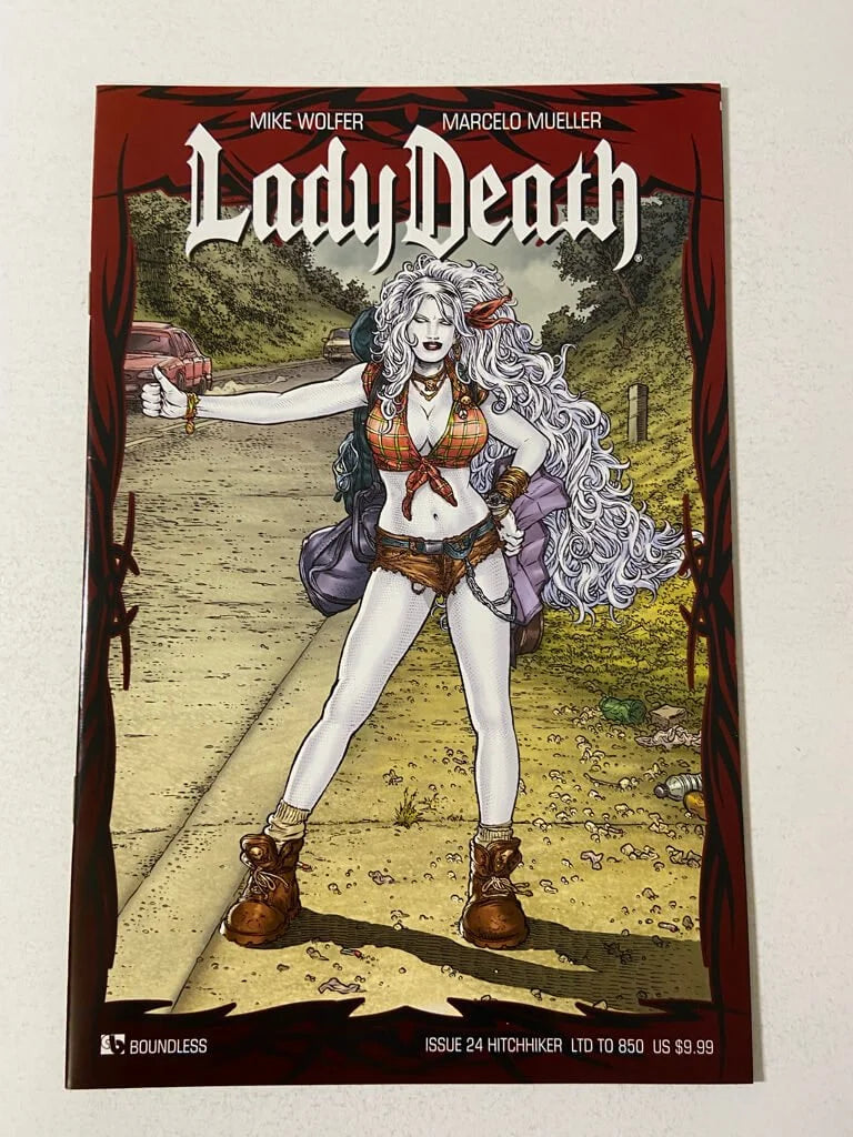 LADY DEATH #24 NM Hitchhiker Variant LTD 850