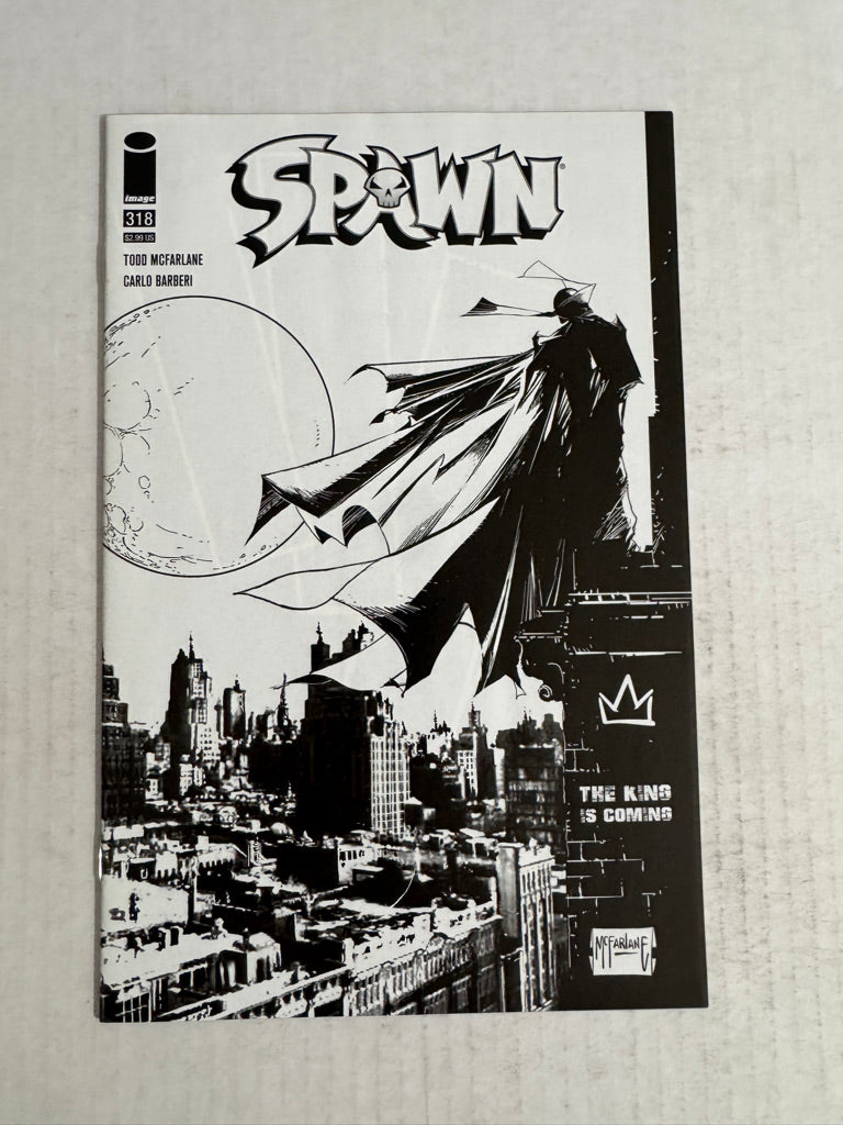 SPAWN #318 NM 1:5 Todd McFarlane B/W Variant