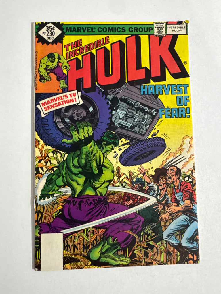 INCREDIBLE HULK #230 VG+ Whitman Variant