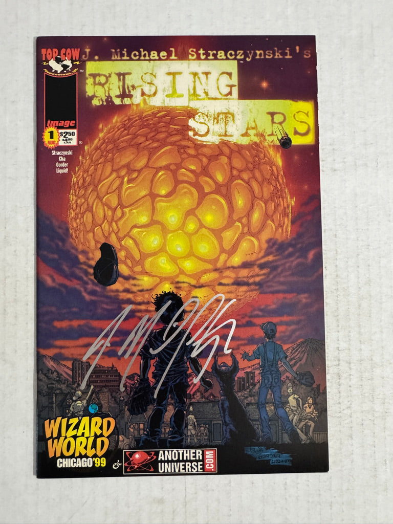 RISING STARS #1 NM Another Universe Wizard World Exclusive Variant SIGNED by Straczynski