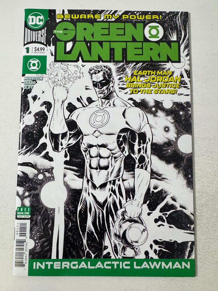 GREEN LANTERN #1 Vol 6 NM B/W Variant 1ST APPEARANCE