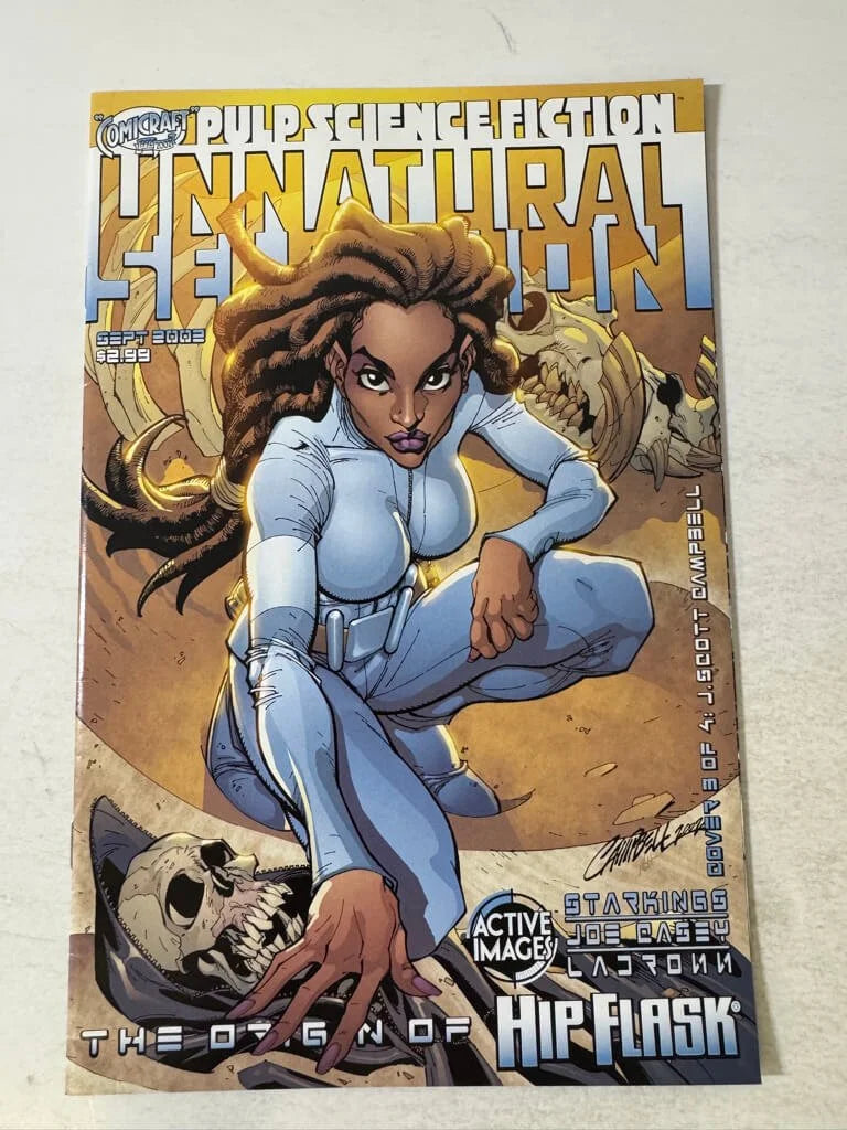 HIP FLASK UNNATURAL SELECTION NM- J. Scott Campbell Variant