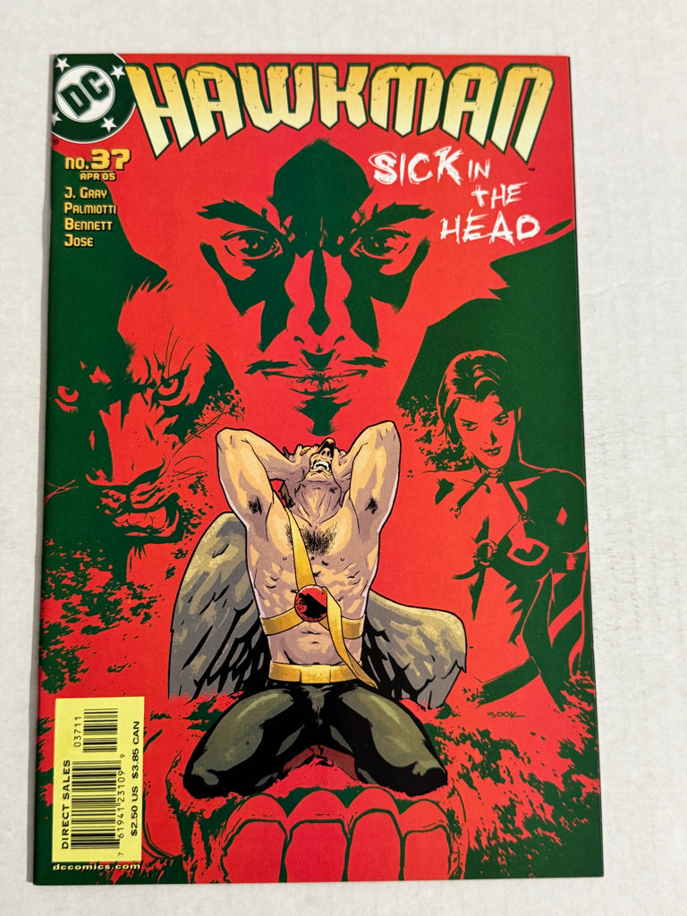 HAWKMAN #37 Vol 4 NM- Ryan Sook Cover