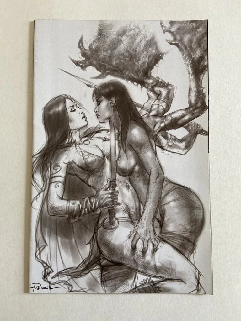 RED SONJA Age of Chaos #1 NM 1:25 Lucio Parrillo Virgin Sketch Variant