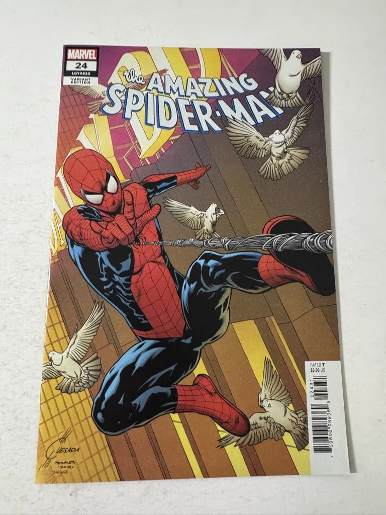 AMAZING SPIDER-MAN #24 Vol 5 NM Joe Quesada Variant