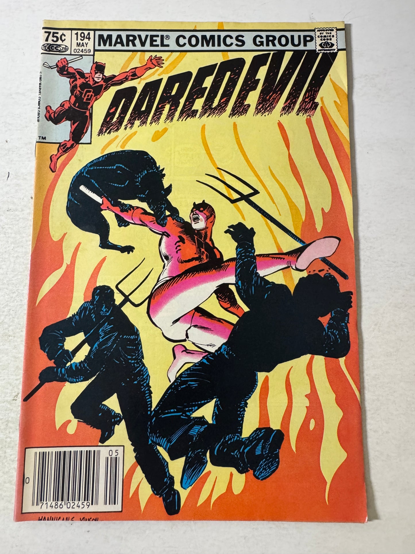 DAREDEVIL #194 FN CANADIAN PRICE VARIANT