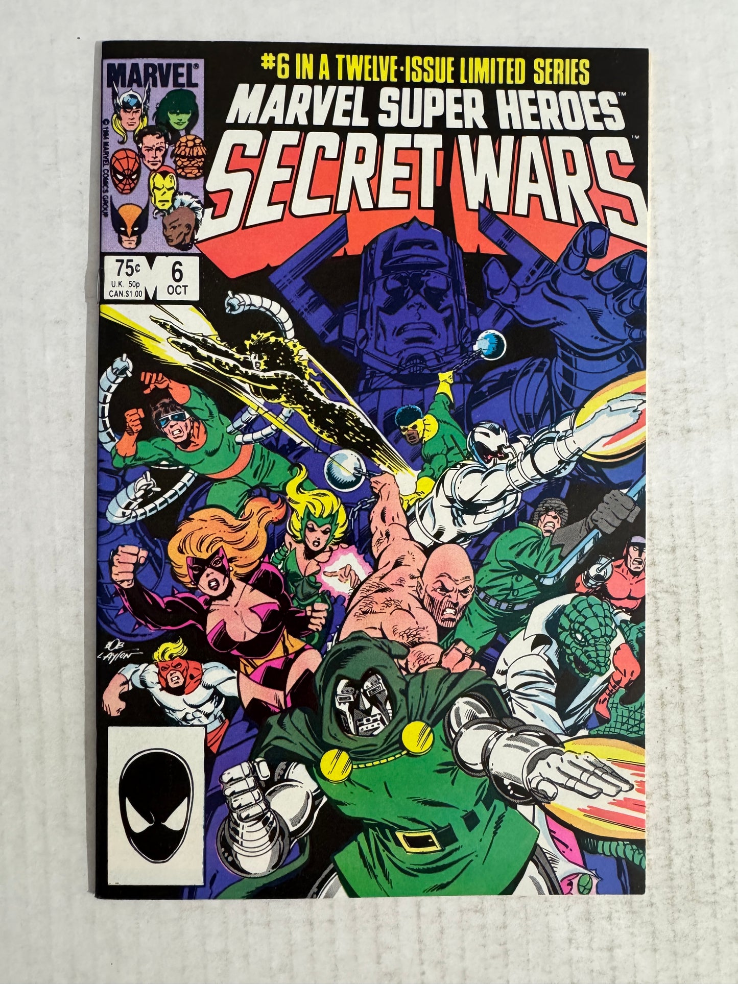 MARVEL SUPER HEROES SECRET WARS #6 Bob Layton Cover