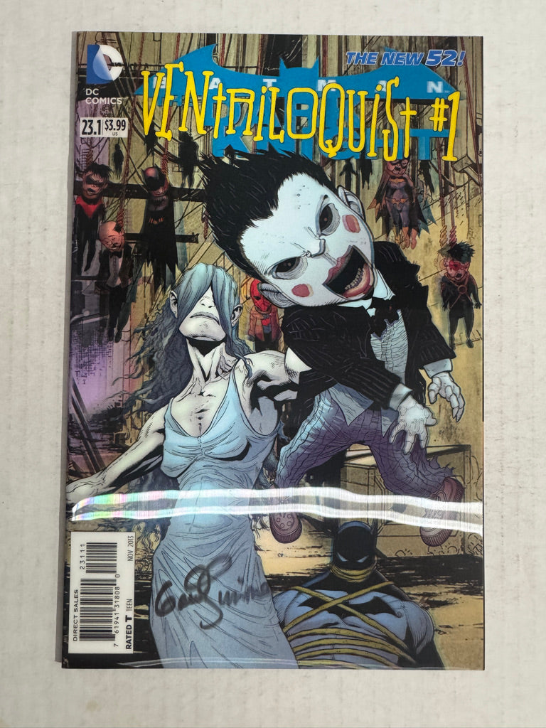 BATMAN THE DARK KNIGHT #23.1 VENTRILOQUIST #1 Vol 2 NM Lenticular Cover SIGNED by Gail Simone