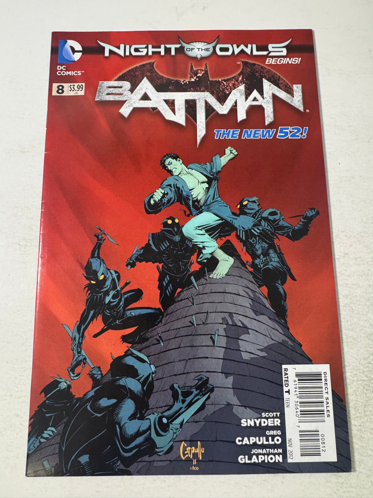 BATMAN #8 Vol 2 VF 2nd Print Variant