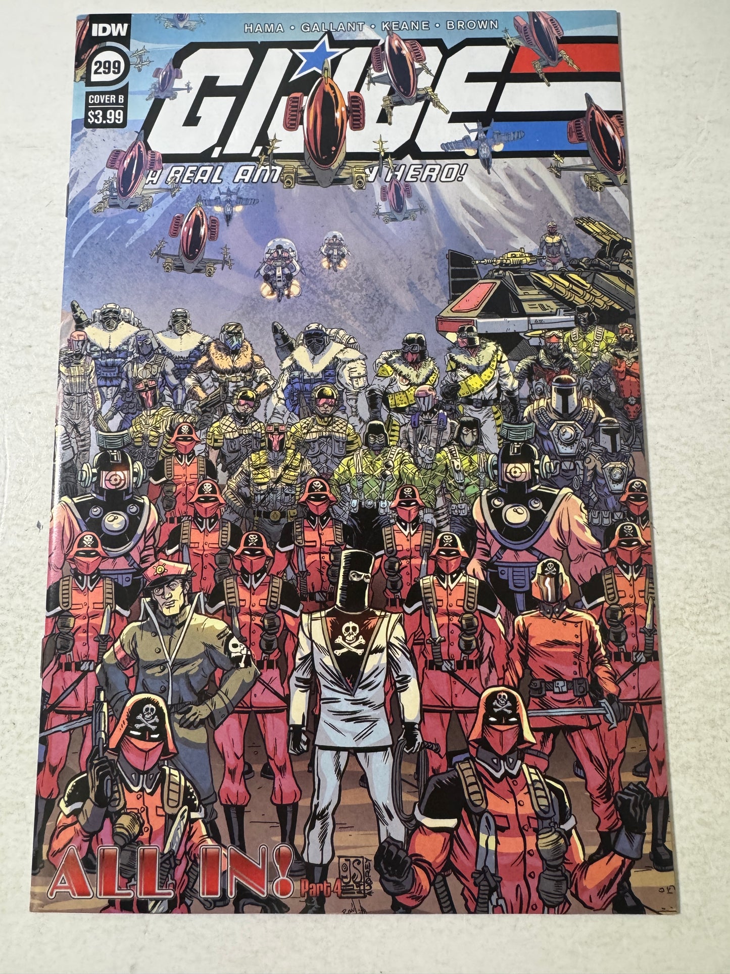 GI JOE A Real American Hero #299 NM B Variant