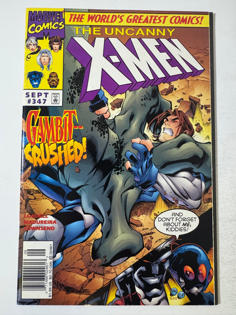 UNCANNY X-MEN #347 VF Joe Madureira Cover NEWSSTAND