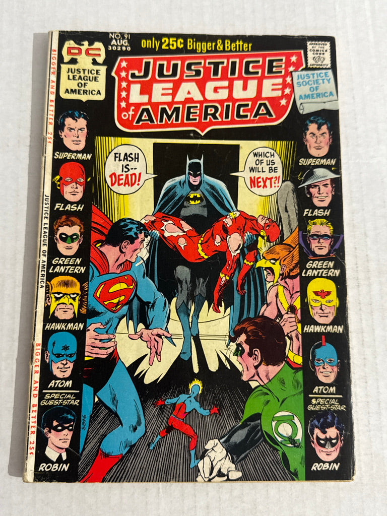 JUSTICE LEAGUE OF AMERICA #91 VG