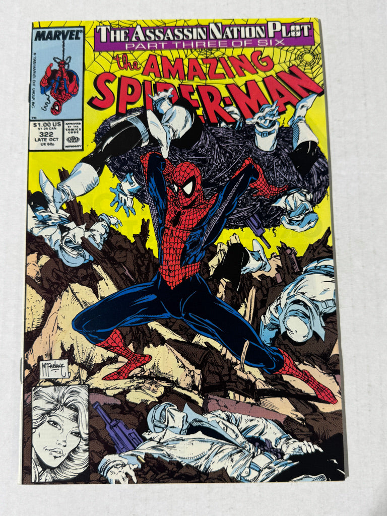 AMAZING SPIDER-MAN #322 VF/NM Todd McFarlane Cover