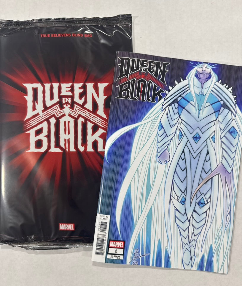QUEEN IN BLACK #1 NM 1:25 John Romita Jr. Variant + BLIND BAG