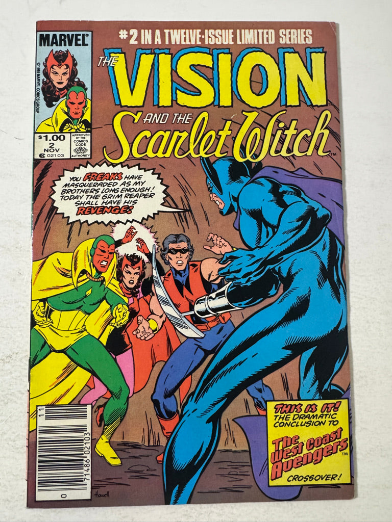 VISION AND THE SCARLET WITCH #2 Vol 2 FN/VF CANADIAN PRICE VARIANT