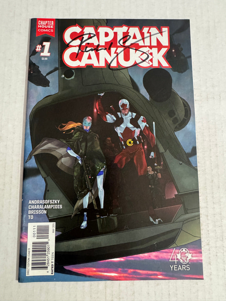 CAPTAIN CANUCK #1 VF/NM SIGNED By Richard Comely