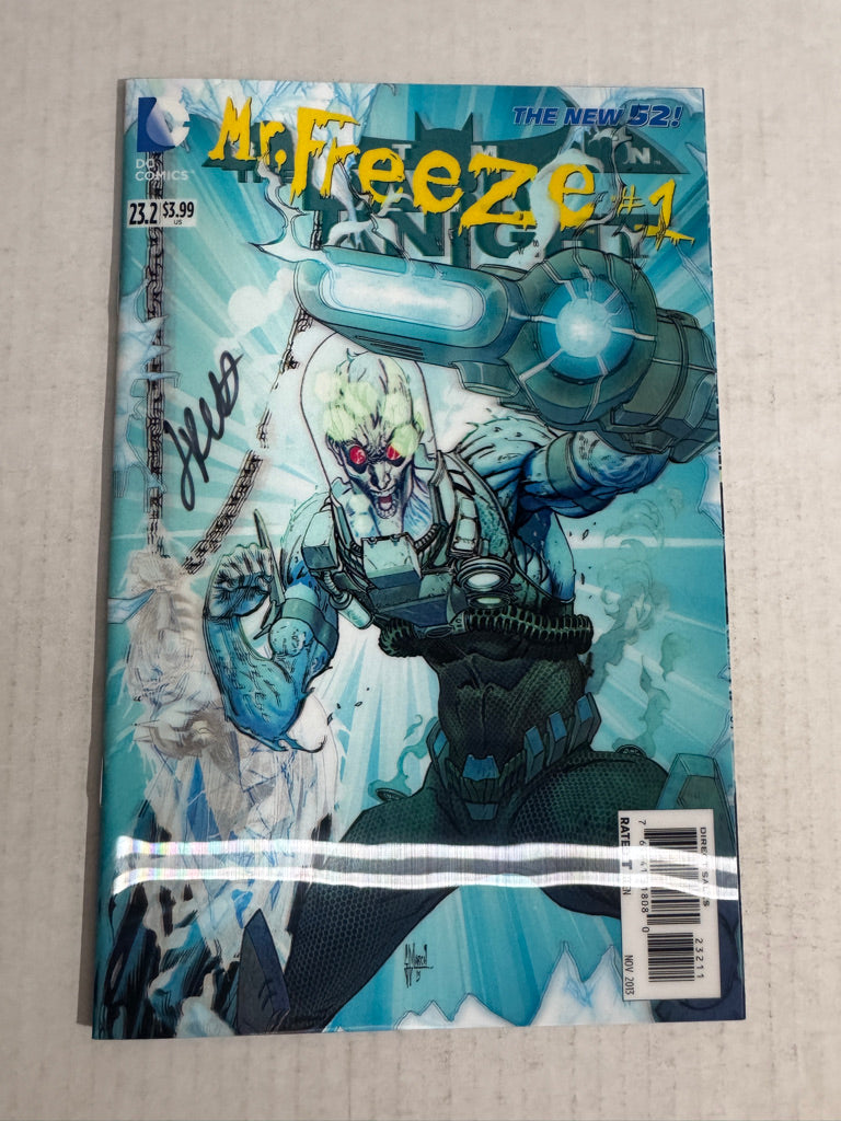 BATMAN THE DARK KNIGHT #23.2 MR FREEZE #1 Vol 2 NM Lenticular Cover SIGNED by Jimmy Palmiotti