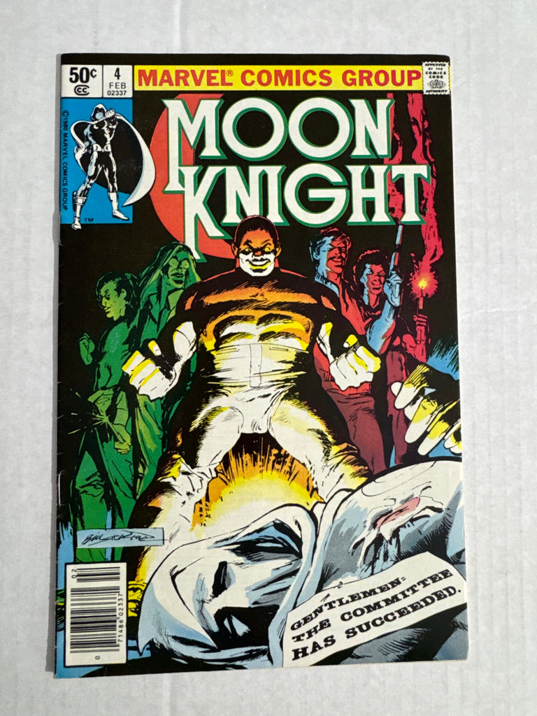 MOON KNIGHT #4 FN/VF Bill Sienkiewicz Cover NEWSSTAND