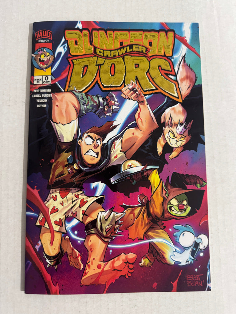 DUNGEON CRAWLER CARL #0 NM NYCC Gold Foil Embossed Brett Bean D'Orc Variant